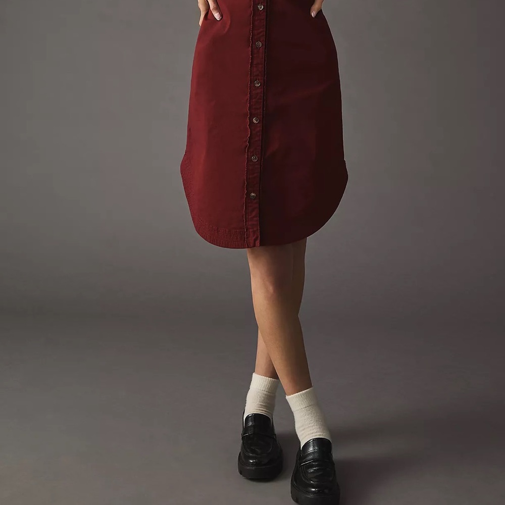 Pilcro Collared Mini Shirt Dress - Picture 7 of 14
